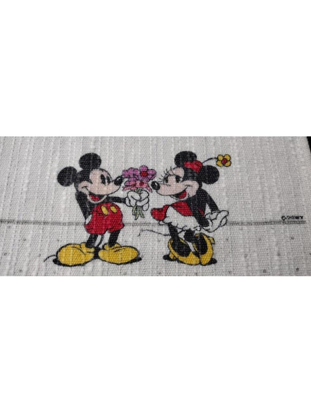 Vintage Mickey Mouse Minnie Hand Towel IN LOVE VERY OLD DISNEY COTTON TOWEL